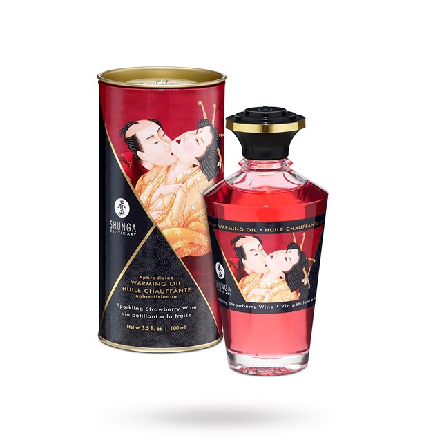 Aphrodisiac Sparkling Strawberry Wine - Värmande Olja 100ml